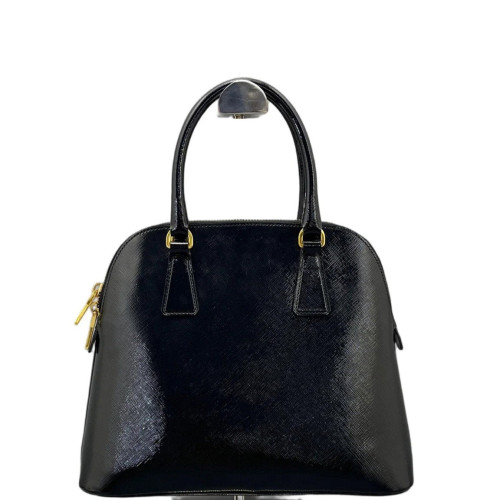 Prada Dome Patent Calfskin Black