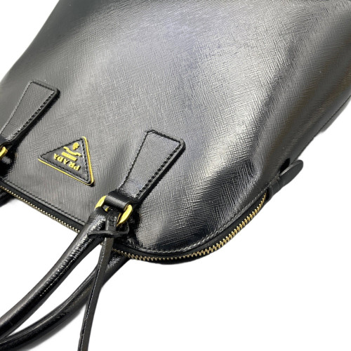 Prada Dome Patent Calfskin Black