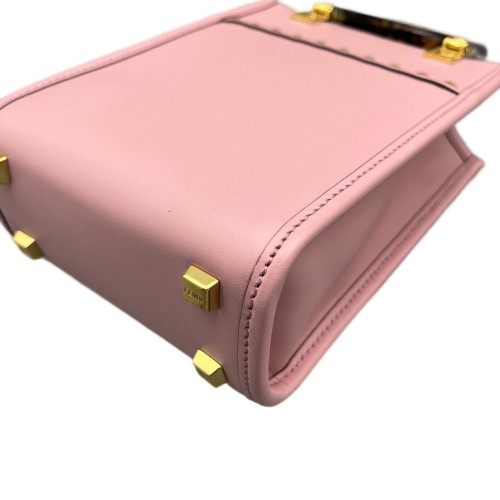 Fendi Mini Sunshine Shopper Tote Smooth Calfskin Pink