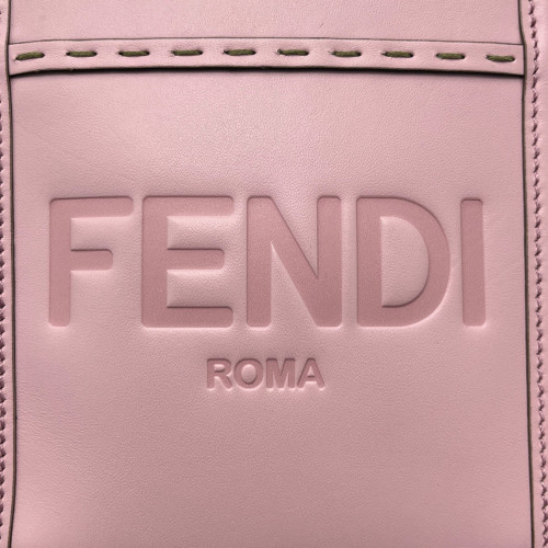 Fendi Mini Sunshine Shopper Tote Smooth Calfskin Pink