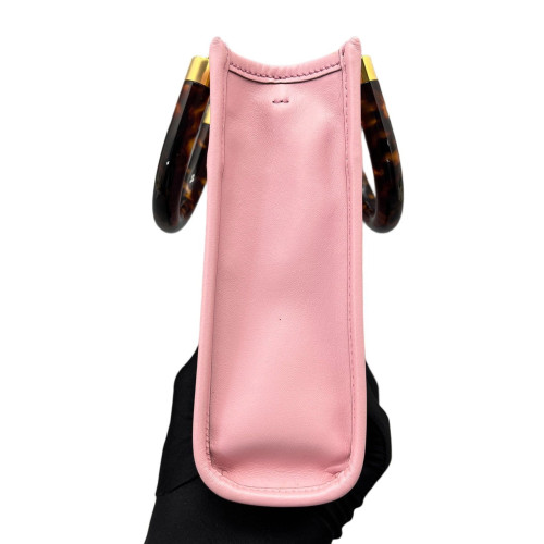 Fendi Mini Sunshine Shopper Tote Smooth Calfskin Pink