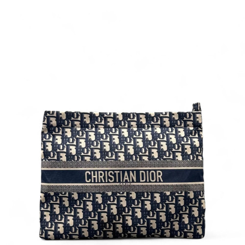 Dior Clutch Oblique Blue