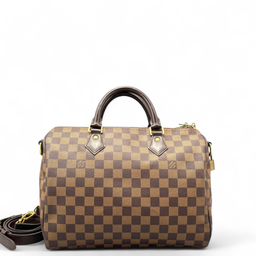 Louis Vuitton Speedy Bandouliere 30 Damier Ebene Brown