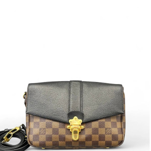 Louis Vuitton Clapton PM Damier Ebene Brown Black