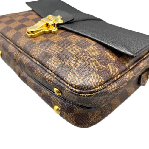 Louis Vuitton Clapton PM Damier Ebene Brown Black Louis Vuitton Clapton PM Damier Ebene Brown Black