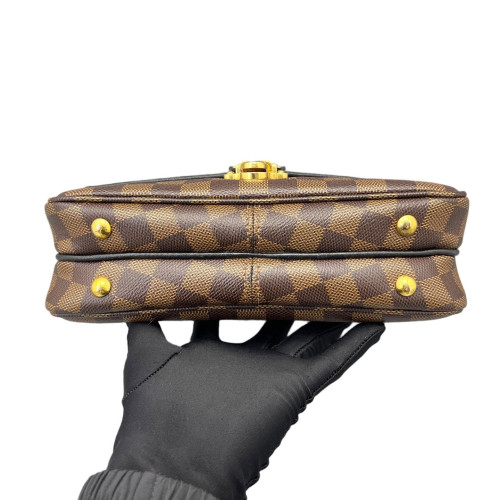 Louis Vuitton Clapton PM Damier Ebene Brown Black Louis Vuitton Clapton PM Damier Ebene Brown Black
