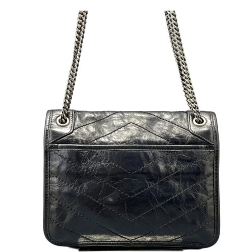 Yves Saint Laurent Baby Niki Chain Calfskin Black
