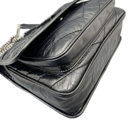 Yves Saint Laurent Baby Niki Chain Calfskin Black