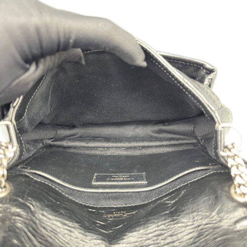 Yves Saint Laurent Baby Niki Chain Calfskin Black