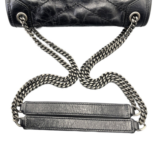 Yves Saint Laurent Baby Niki Chain Calfskin Black