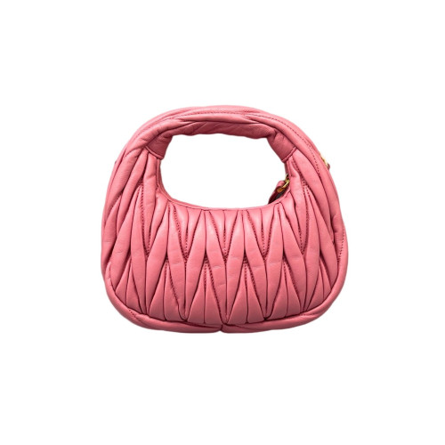 Miu Miu Hobo Crumpled Lambskin Pink
