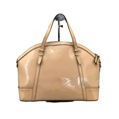 Gucci Medium Microguccissima Dome Bag Patent Microguccissima Nude Pink