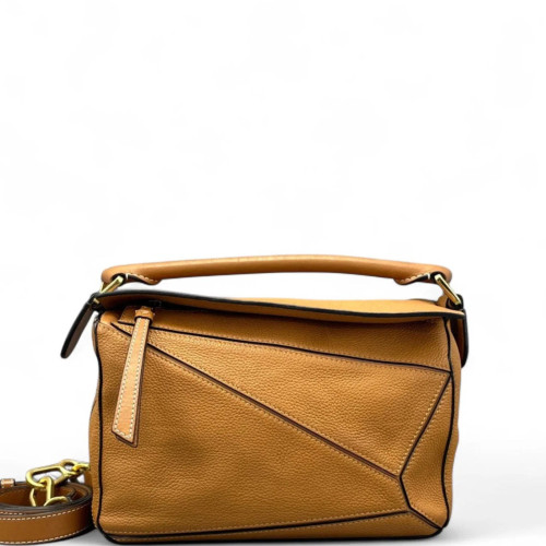 Loewe Small Puzzle Grained Calfskin Tan Loewe Small Puzzle Grained Calfskin Tan