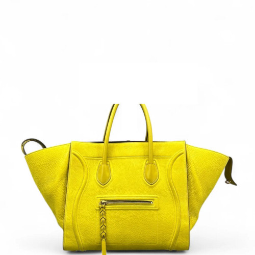 Celine Medium Big Bag Suede Yellow Celine Medium Big Bag Suede Yellow
