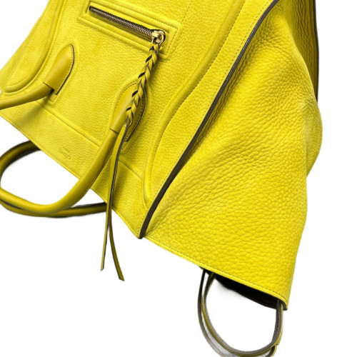 Celine Medium Big Bag Suede Yellow Celine Medium Big Bag Suede Yellow