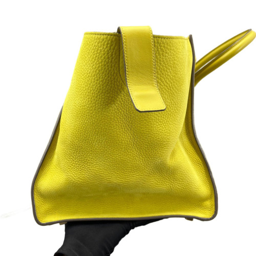 Celine Medium Big Bag Suede Yellow Celine Medium Big Bag Suede Yellow