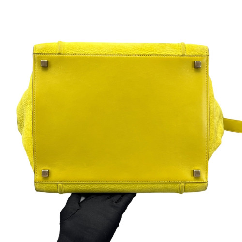 Celine Medium Big Bag Suede Yellow Celine Medium Big Bag Suede Yellow