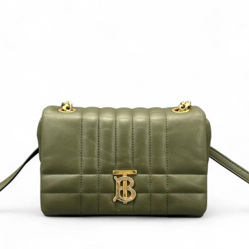 Burberry Small Lola Crossbody Bag Calfskin Kaki