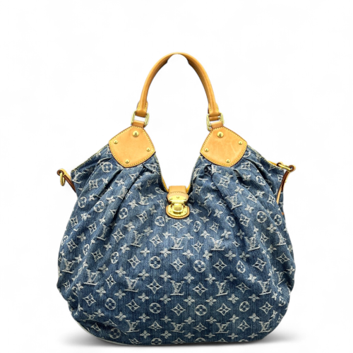 Louis Vuitton Mahina L Denim Monogram Blue Louis Vuitton Mahina L Denim Monogram Blue