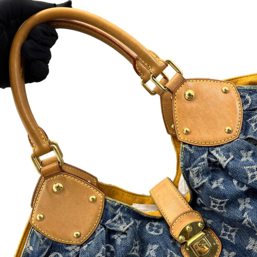 Louis Vuitton Mahina L Denim Monogram Blue Louis Vuitton Mahina L Denim Monogram Blue