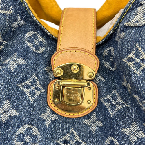 Louis Vuitton Mahina L Denim Monogram Blue Louis Vuitton Mahina L Denim Monogram Blue