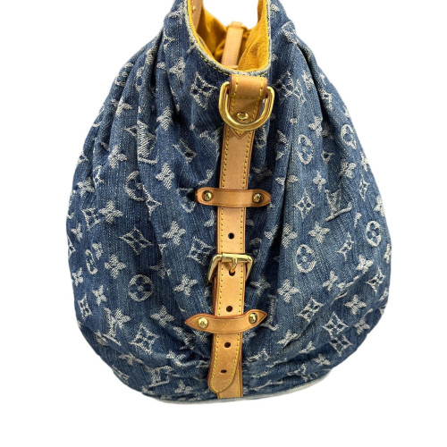Louis Vuitton Mahina L Denim Monogram Blue Louis Vuitton Mahina L Denim Monogram Blue