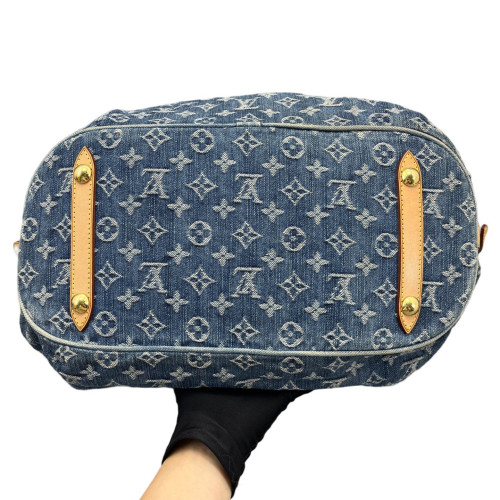Louis Vuitton Mahina L Denim Monogram Blue Louis Vuitton Mahina L Denim Monogram Blue