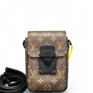 Louis Vuitton S Lock Wearable Wallet Monogram Brown Black