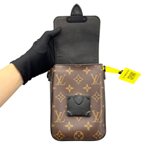 Louis Vuitton S Lock Wearable Wallet Monogram Brown Black