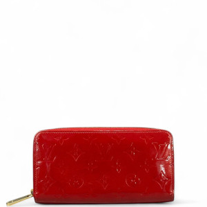 Louis Vuitton Zippy Wallet Vernis Red