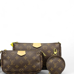 Louis Vuitton Multi Pochette Accessories Monogram Brown Green