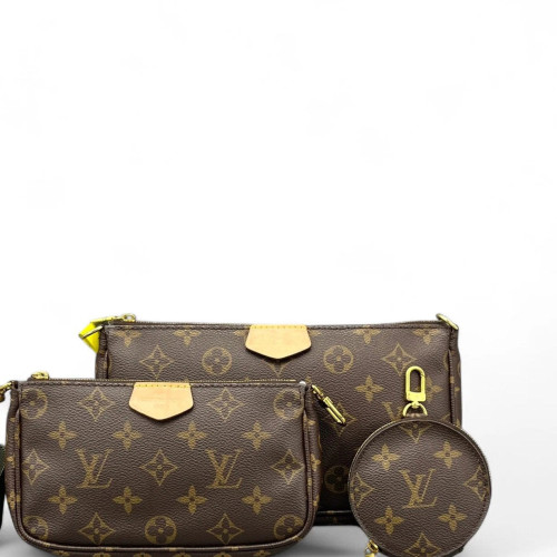 Louis Vuitton Multi Pochette Accessories Monogram Brown Green