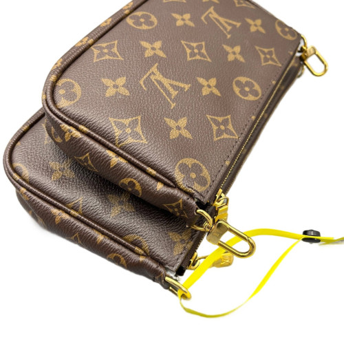 Louis Vuitton Multi Pochette Accessories Monogram Brown Green