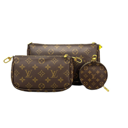 Louis Vuitton Multi Pochette Accessories Monogram Brown Green