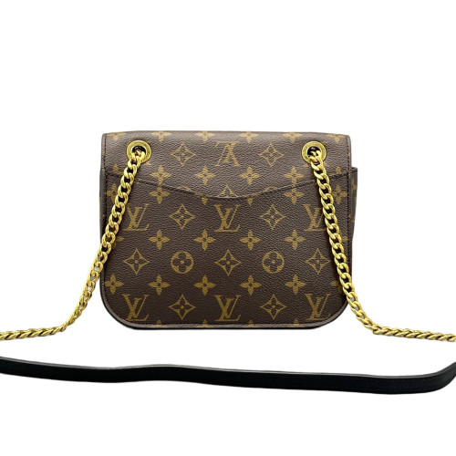 Louis Vuitton Passy Chain Shoulder Bag Monogram Brown Louis Vuitton Passy Chain Shoulder Bag Monogram Brown