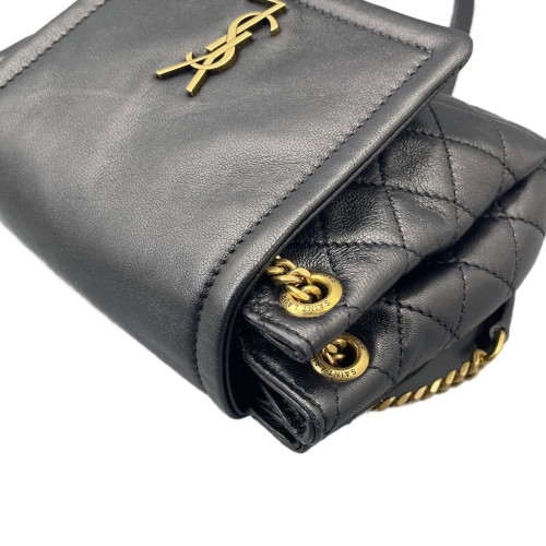 Yves Saint Laurent Mini Nolita Shoulder Bag Soft Calfskin Black Yves Saint Laurent Mini Nolita Shoulder Bag Soft Calfskin Black