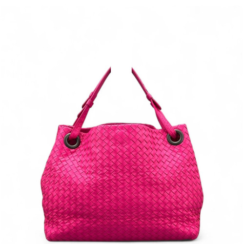 Bottega Veneta Medium Garda Tote Calfskin Intrecciato Rose