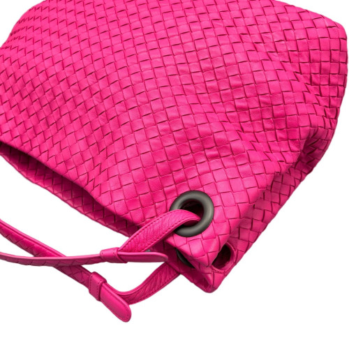 Bottega Veneta Medium Garda Tote Calfskin Intrecciato Rose