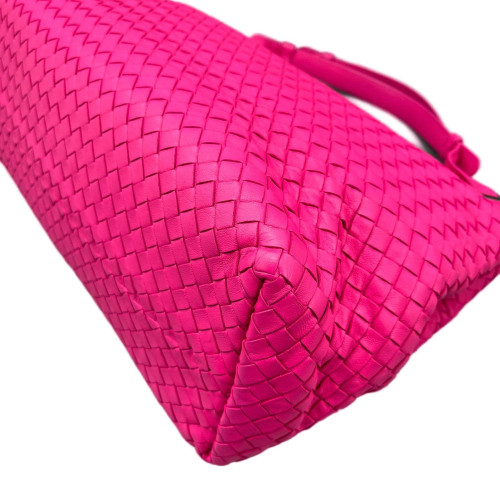 Bottega Veneta Medium Garda Tote Calfskin Intrecciato Rose