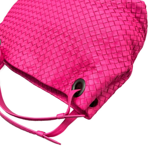 Bottega Veneta Medium Garda Tote Calfskin Intrecciato Rose