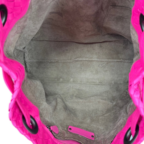 Bottega Veneta Medium Garda Tote Calfskin Intrecciato Rose