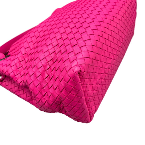 Bottega Veneta Medium Garda Tote Calfskin Intrecciato Rose