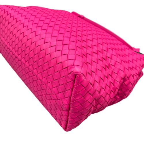 Bottega Veneta Medium Garda Tote Calfskin Intrecciato Rose