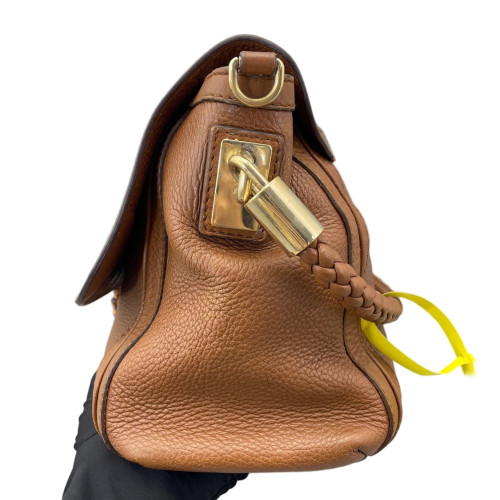 Gucci Bamboo Two-Way Bag Grained Calfskin Tan Gucci Bamboo Two-Way Bag Grained Calfskin Tan