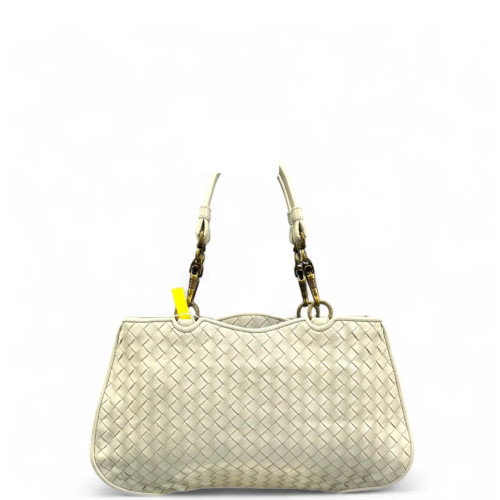 Bottega Veneta Handbag Calfskin Intrecciato White