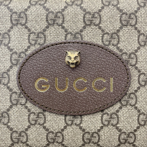 Gucci Neo Vintage Shoulder Bag GG Supreme Monogram Beige Ebony