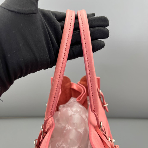 Balenciaga Papier A5 Zip Around Tote Calfskin Pink