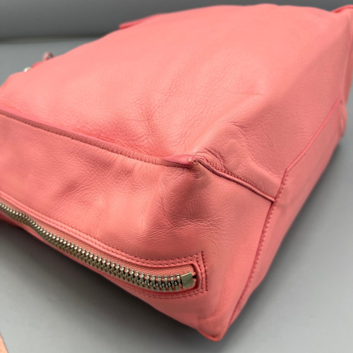 Balenciaga Papier A5 Zip Around Tote Calfskin Pink