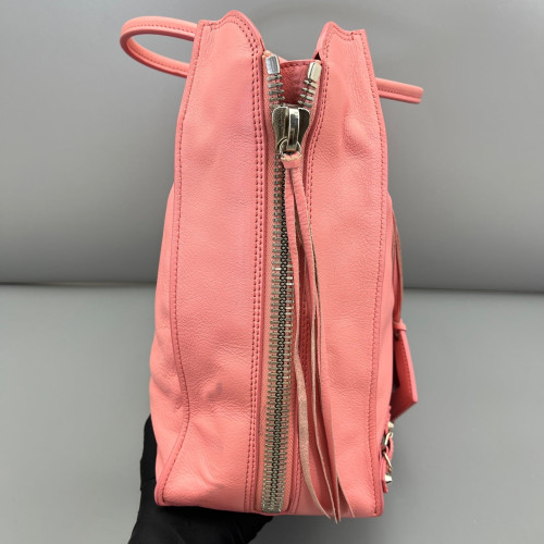 Balenciaga Papier A5 Zip Around Tote Calfskin Pink