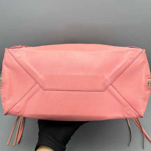 Balenciaga Papier A5 Zip Around Tote Calfskin Pink